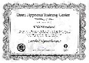 Urkunde zertifizierter Hypnotherapist